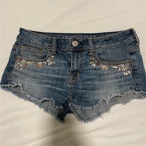 American Eagle Outfitters Y2K Blue Denim Women's Shorts